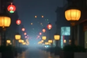 像素荒原封面，低饱和色块与像素地平线
